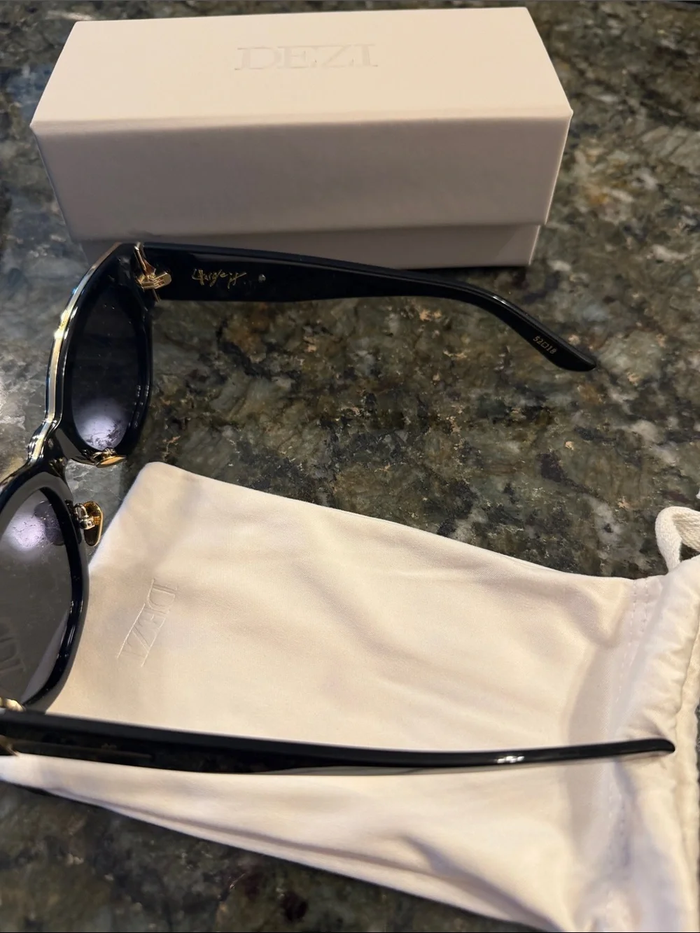 DEZI Black Cat-Eye Sunglasses for Women - Glossy Black Frame Charge it style